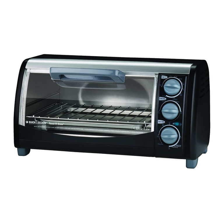 Black & Decker Toast-R-Oven TRO490BC Installation instructions