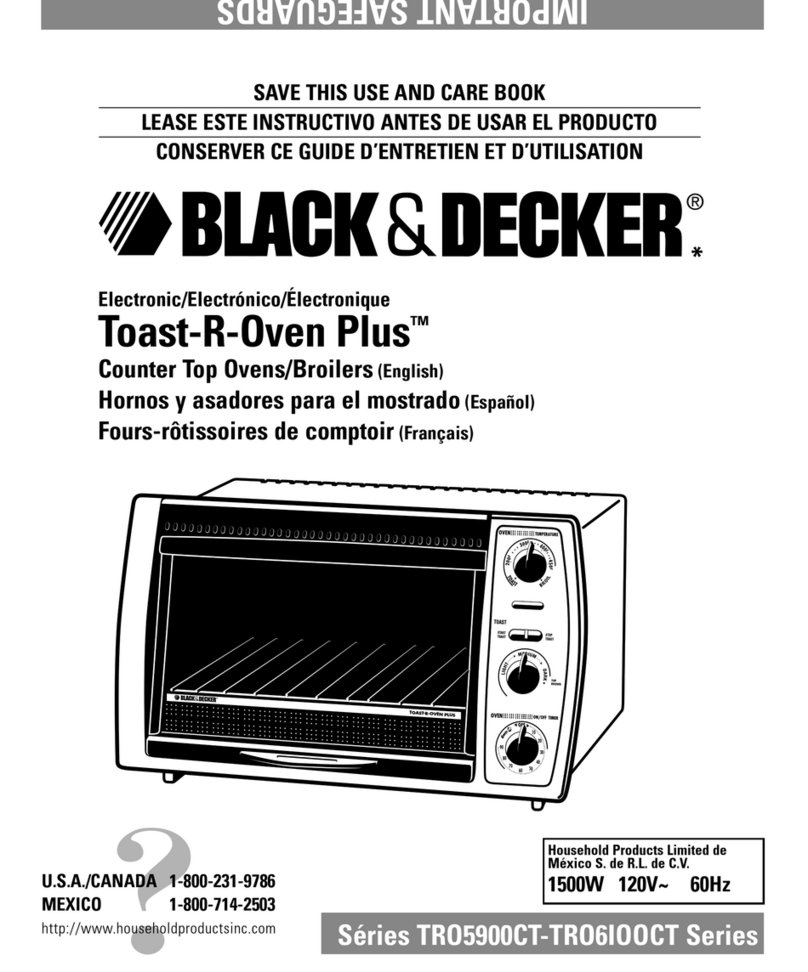 Black & Decker TRO5900CT Installation instructions