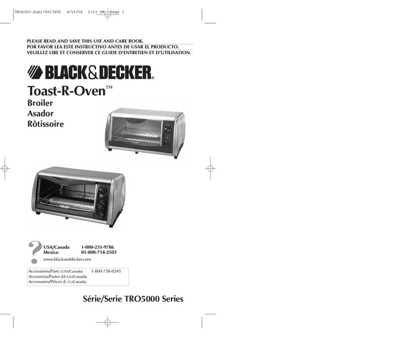 Black & Decker TRO5050 Installation instructions