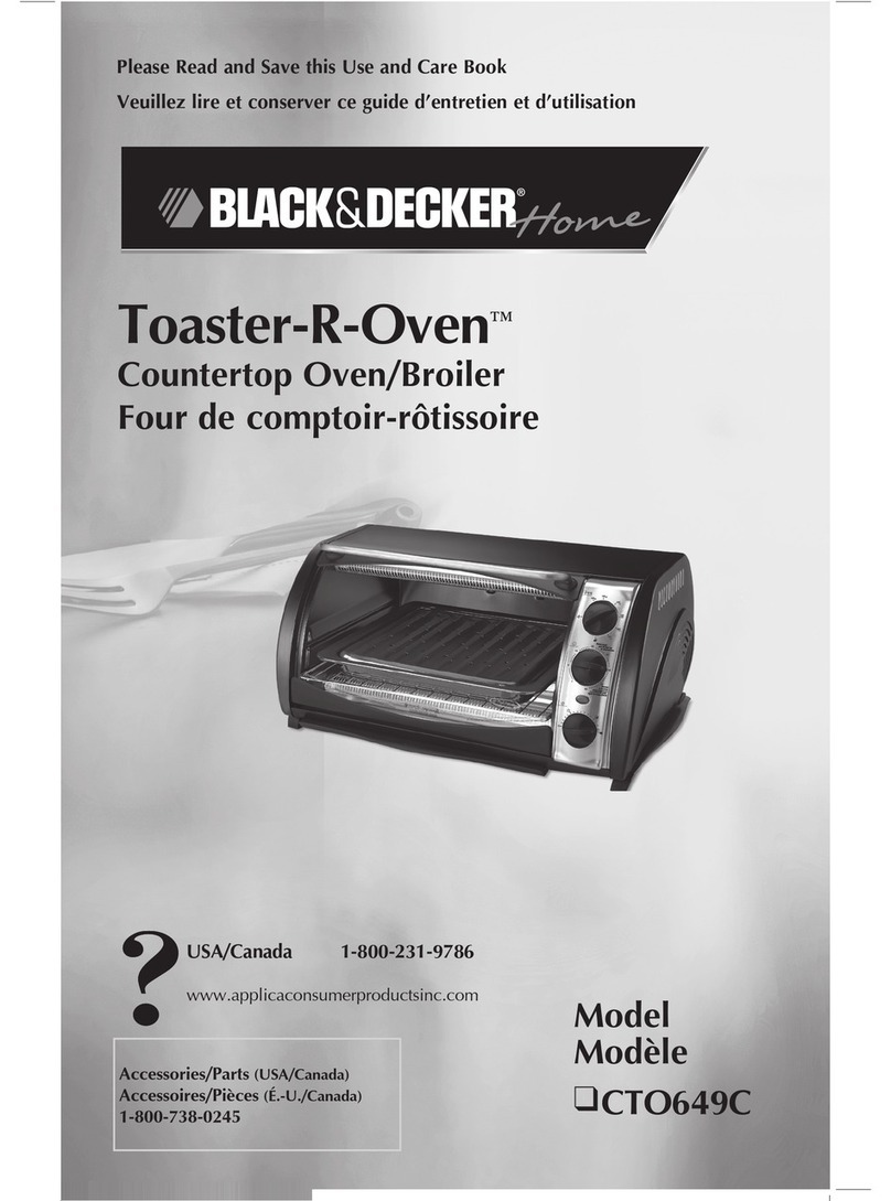 Black & Decker Toaster-R-Oven CTO649C Installation instructions