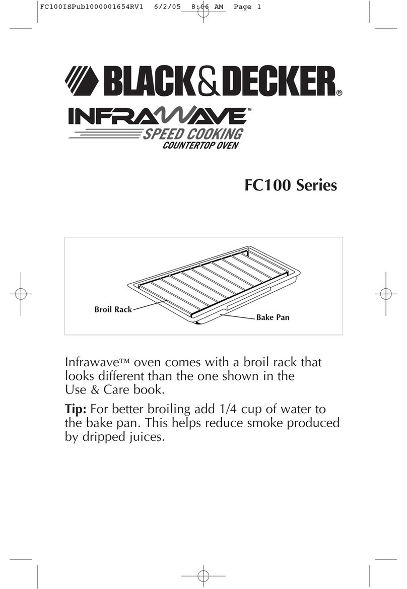 Black & Decker INFRAWAVE FC100 Series Owner's manual