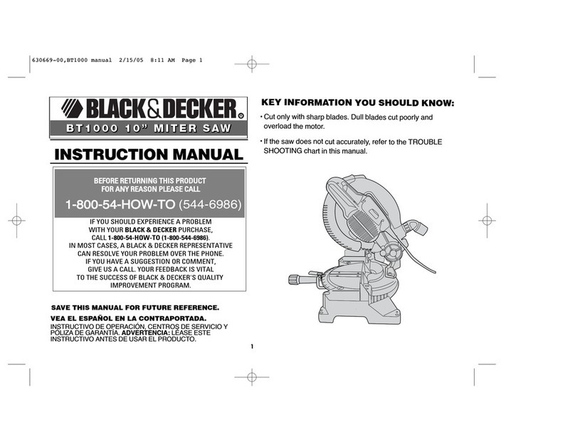 Black & Decker BT1000 instruction manual