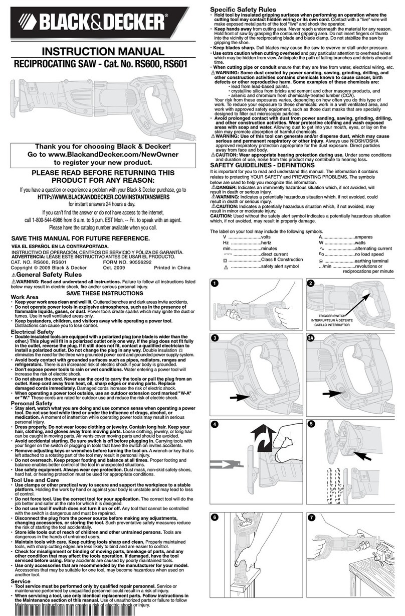 Black & Decker 90556292 User manual Black & Decker 90556292 User manual