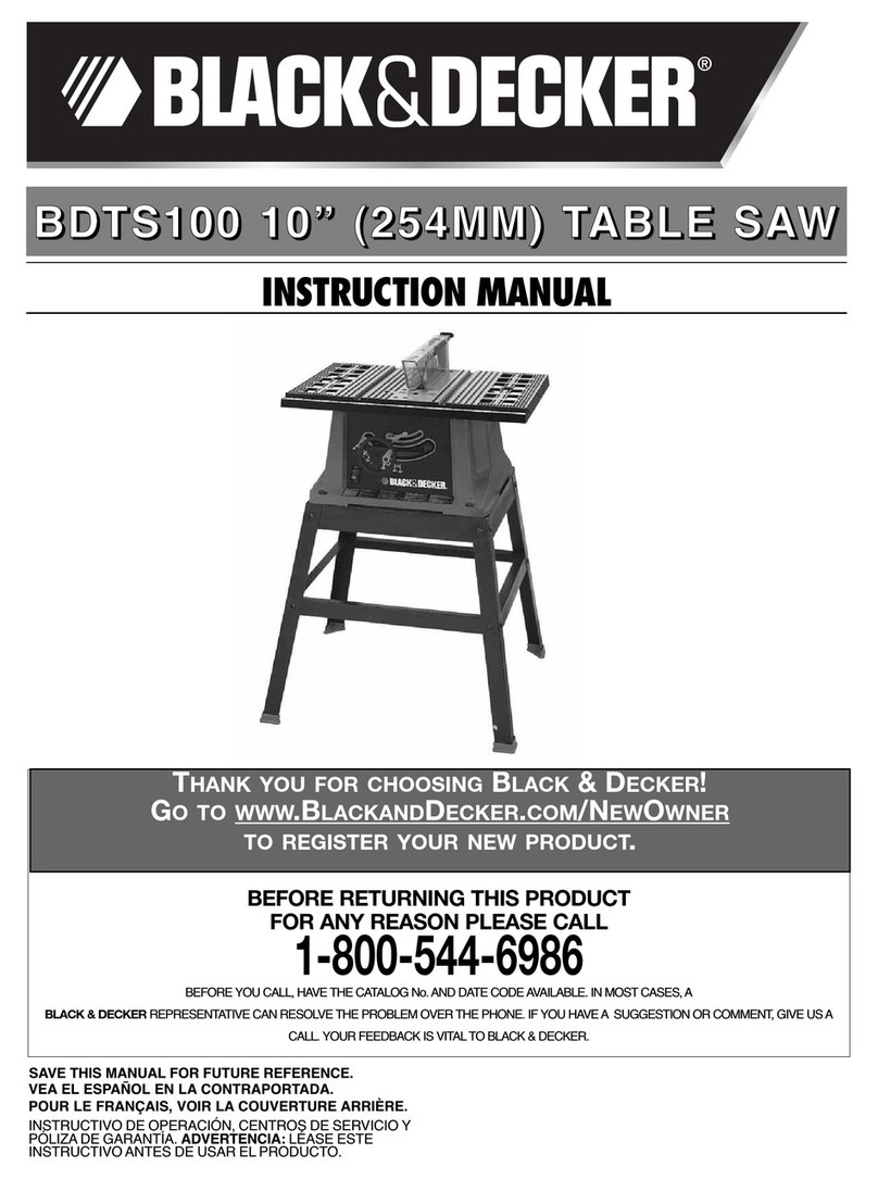 Black & Decker BDTS100 User manual