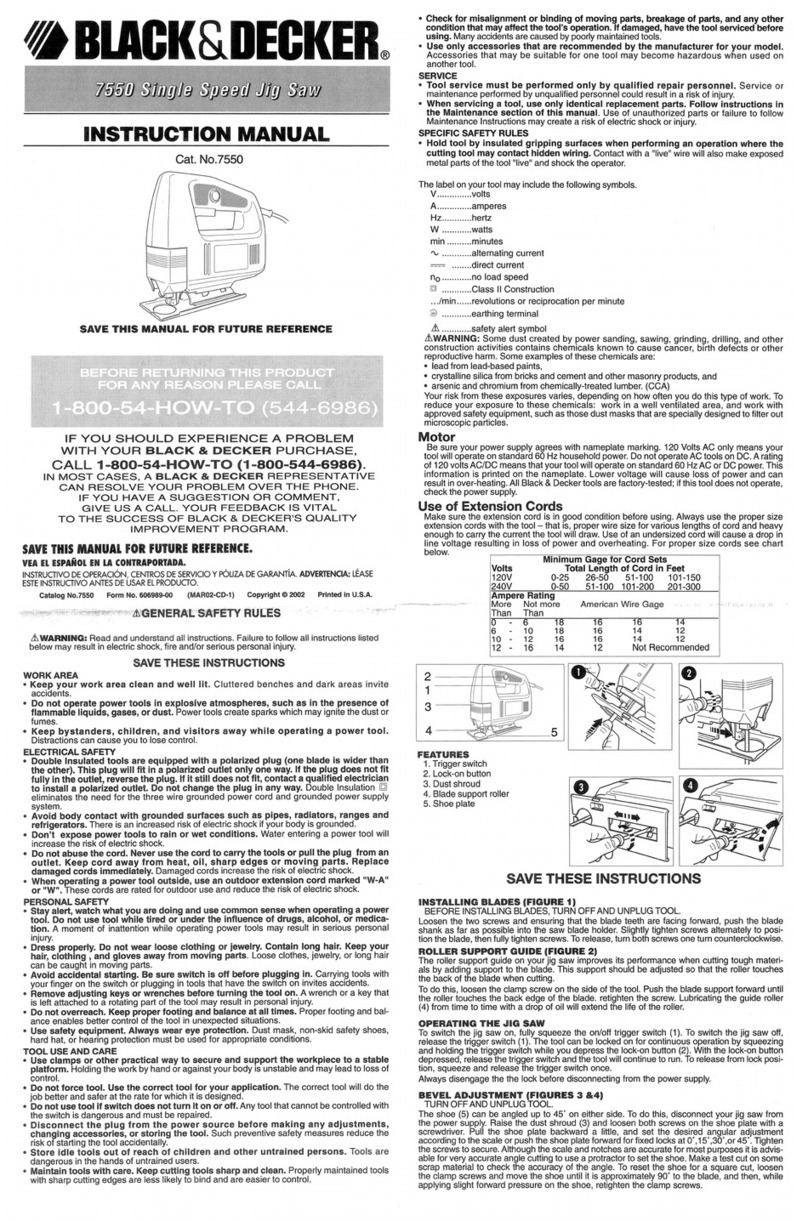 Black & Decker 606989-00 instruction manual