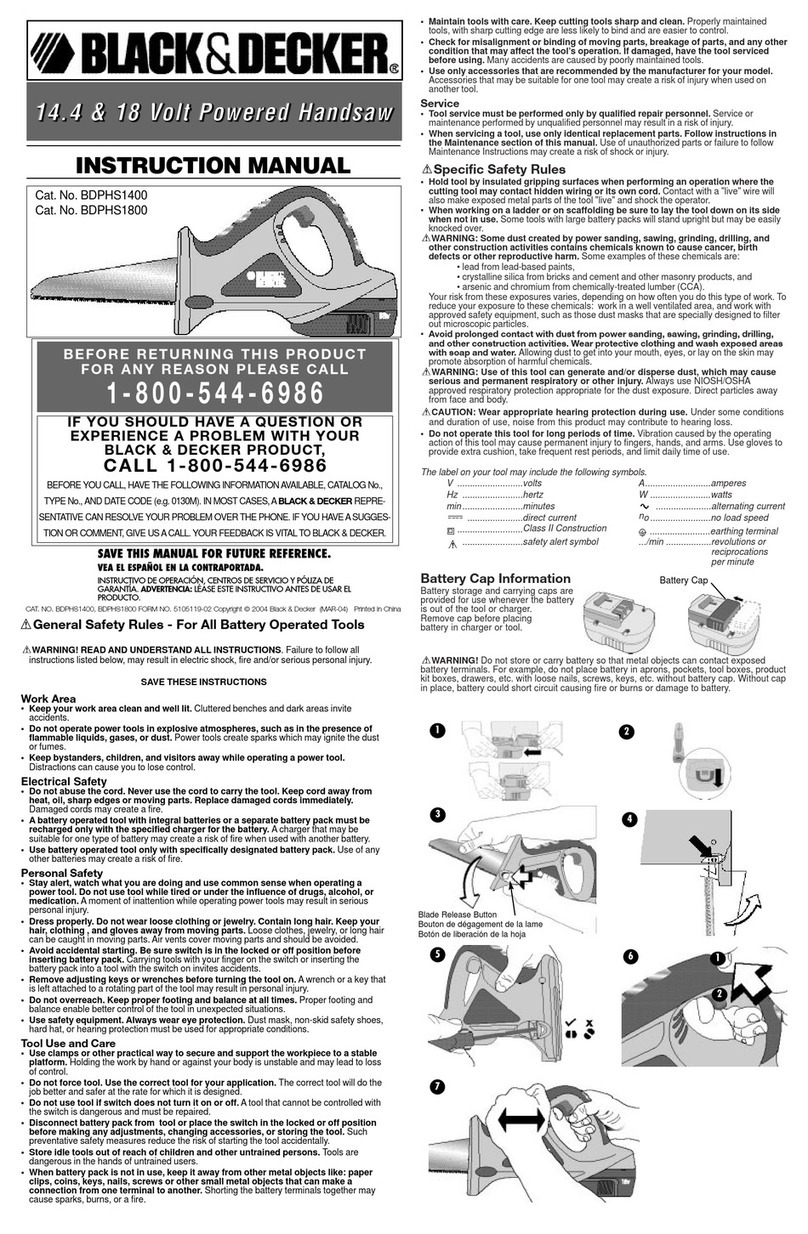 Black & Decker 5105119-02 instruction manual