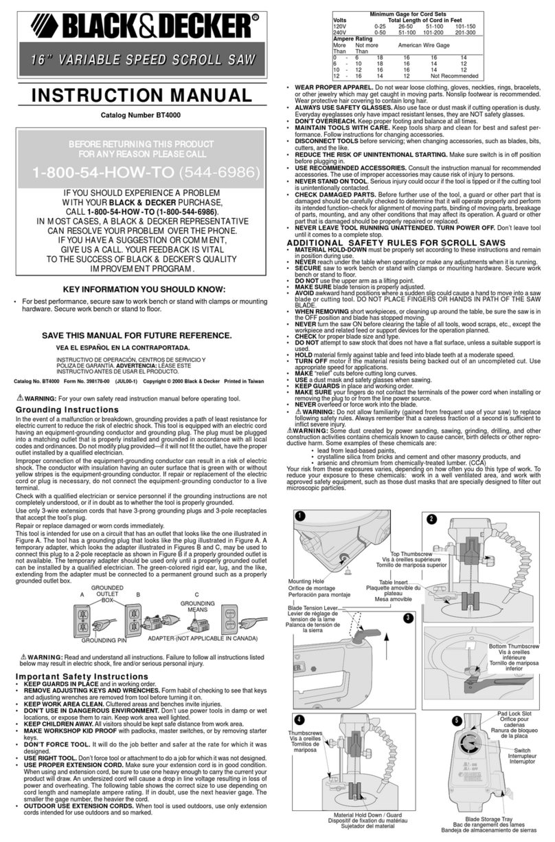 Black & Decker 398178-00 User manual