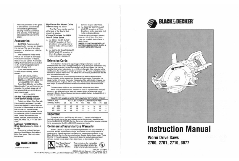 Black & Decker 2700 instruction manual