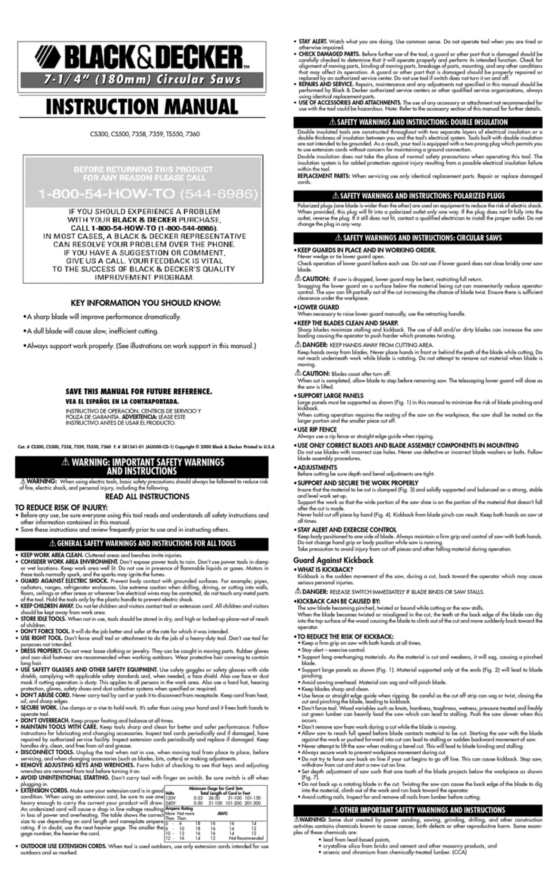 Black & Decker 381341-01 User manual