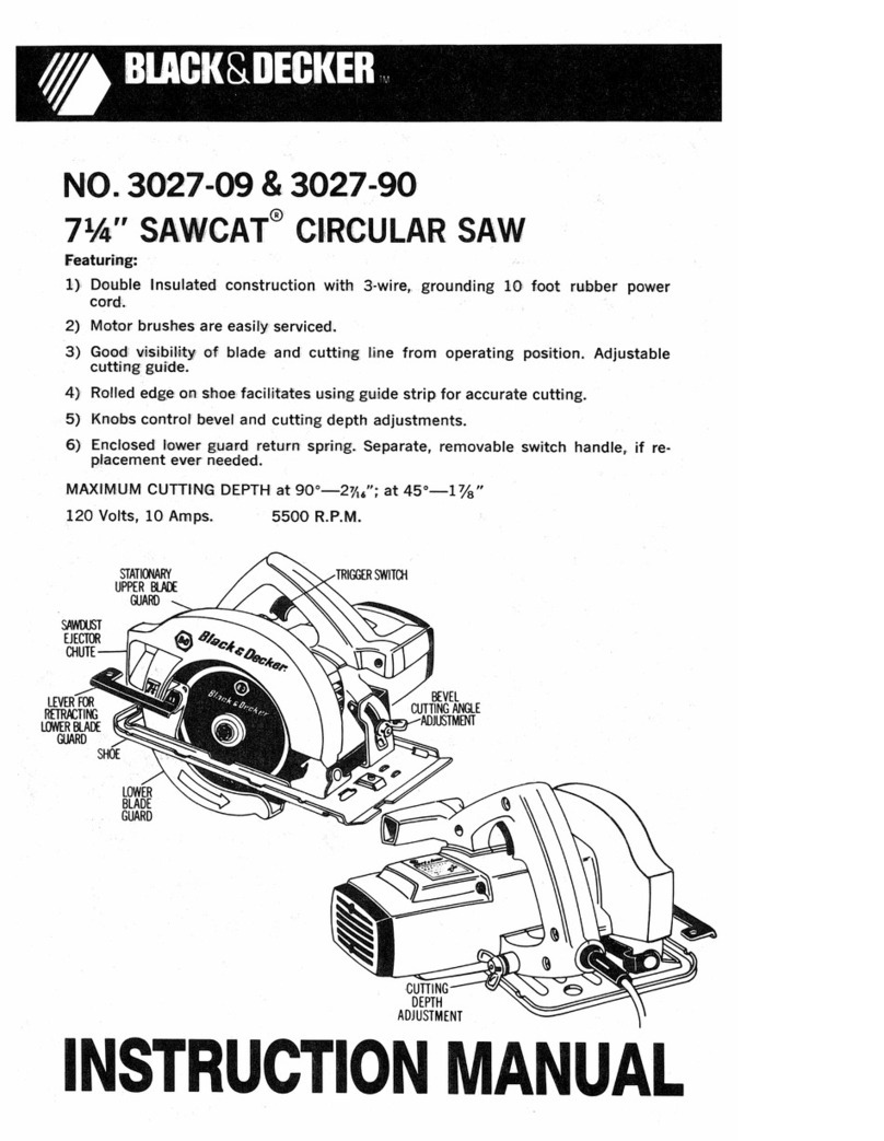 Black & Decker Sawcat 3027-09 User manual