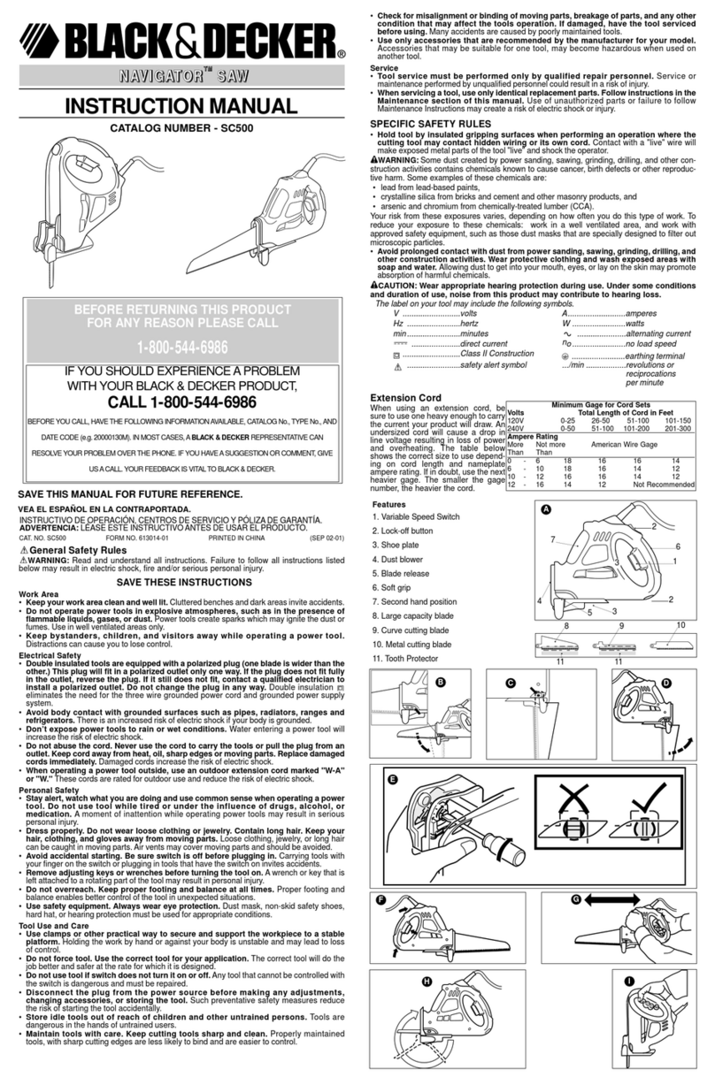 Black & Decker Navigator 613014-01 instruction manual