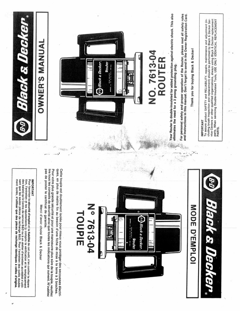 Black & Decker 7613-04 owner's manual