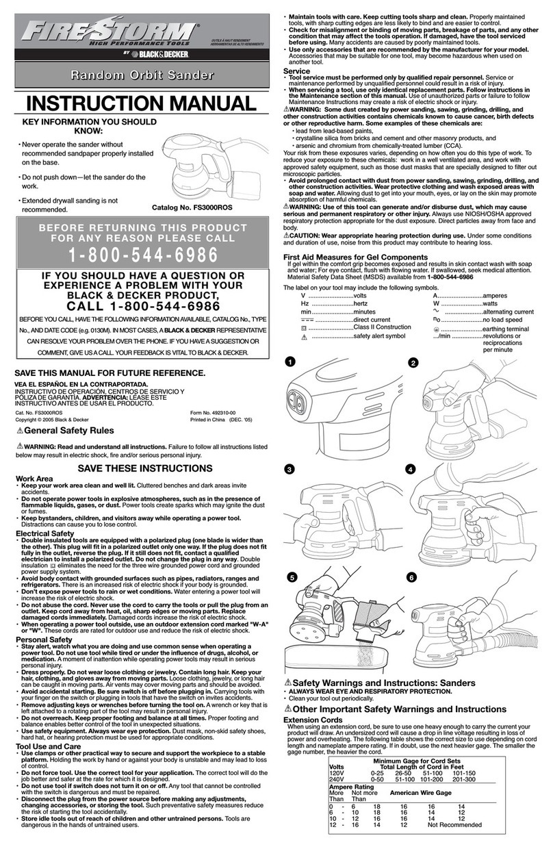 Black & Decker Fire Storm 492310-00 User manual