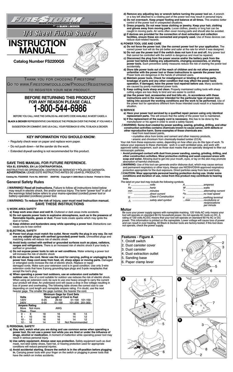 Black & Decker Fire Storm 90501831 User manual