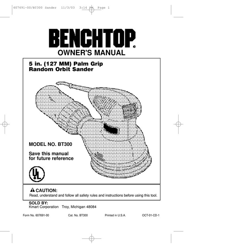 Benchtop BENCHTOP 607691-00 owner's manual