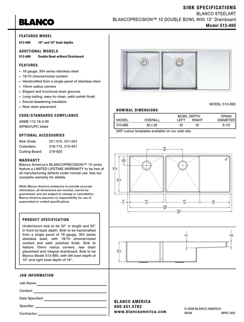 Blanco BLANCOPRECISION 513-695 User manual