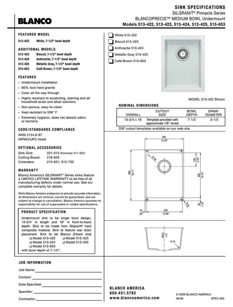 Blanco 513-653 User manual Blanco 513-653 User manual