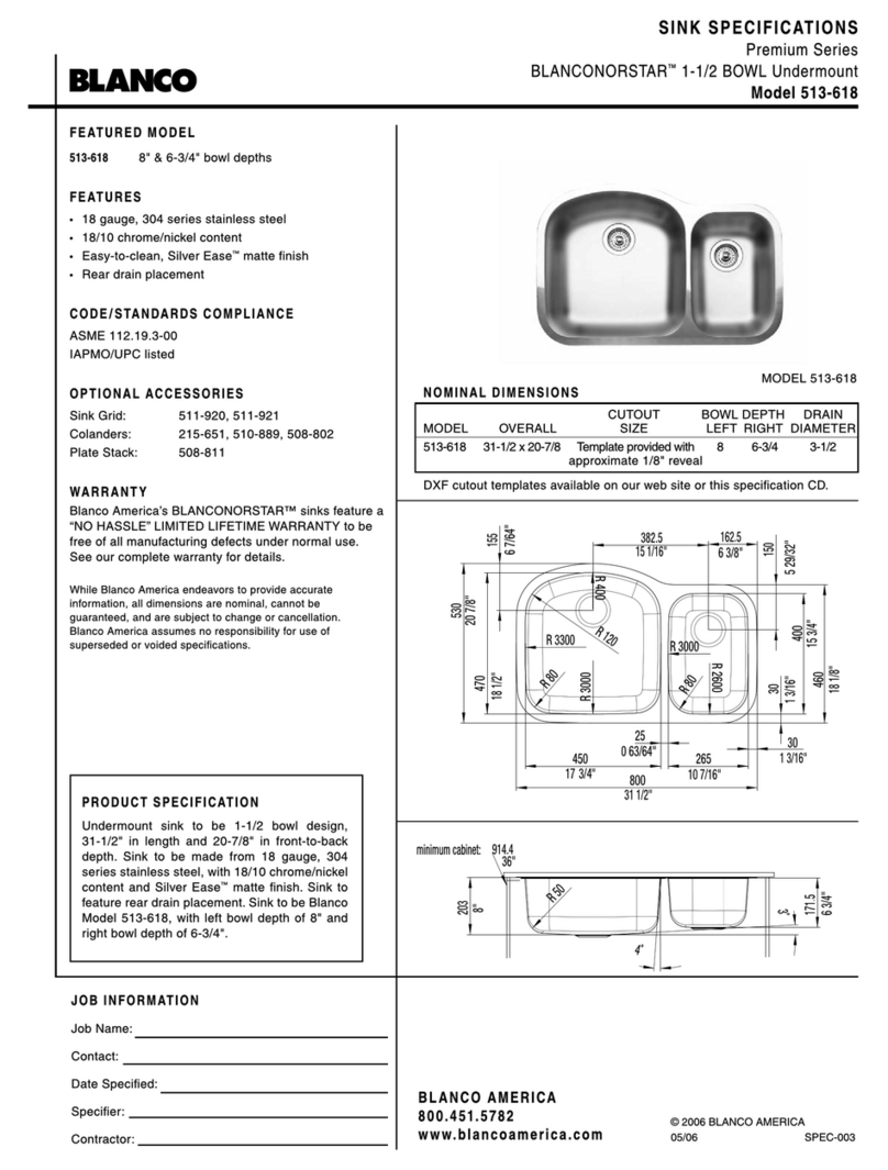 Blanco BLANCONORSTAR 513-618 User manual