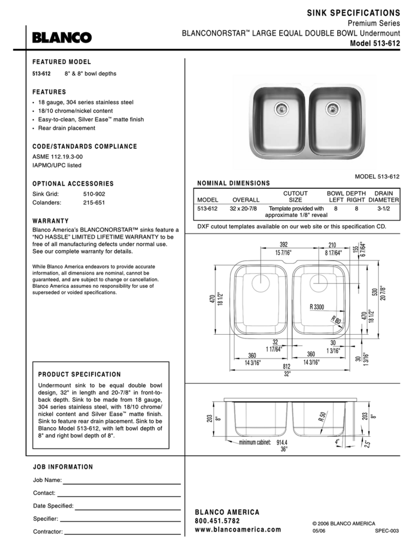 Blanco BLANCONORSTAR 513-612 User manual