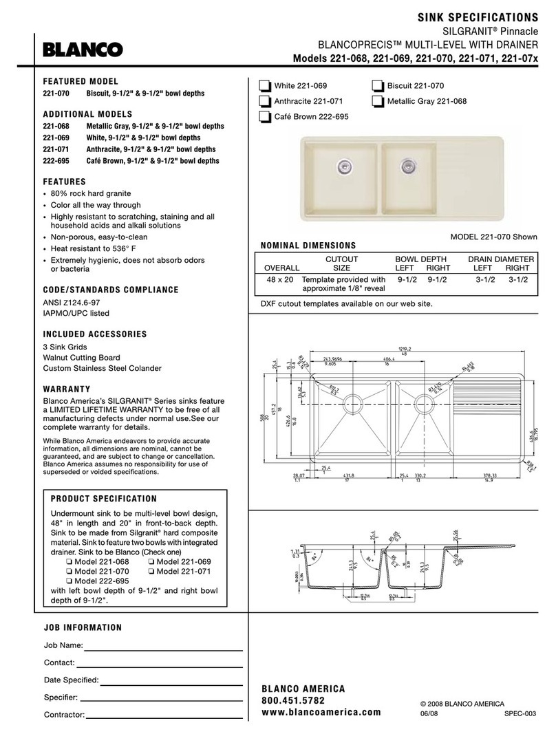 Blanco BLANCOPRECIS 221-07x User manual