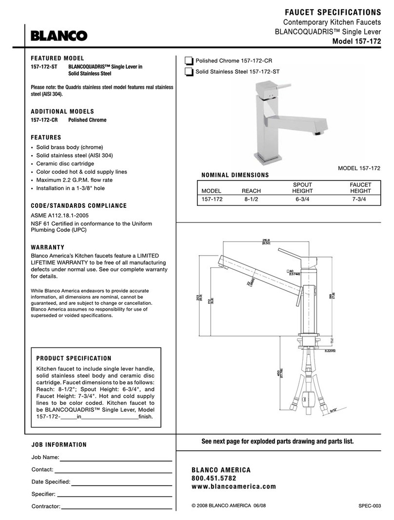 Blanco BLANCOQUADRIS 157-172 User manual