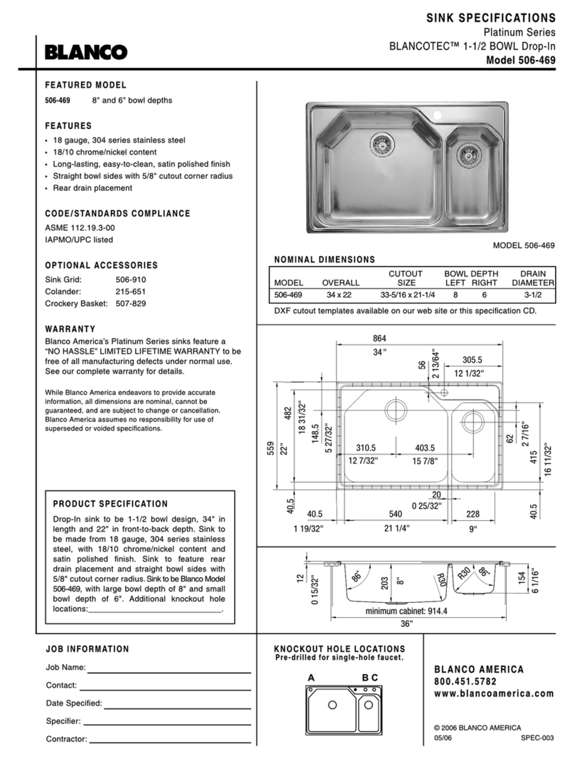 Blanco BLANCOTEC 506-469 User manual Blanco BLANCOTEC 506-469 User manual