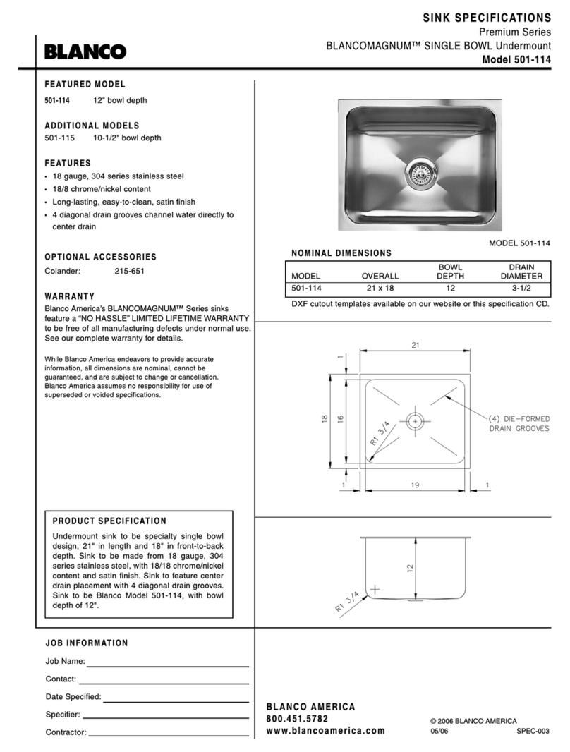 Blanco BLANCOMAGNUM 501-114 User manual Blanco BLANCOMAGNUM 501-114 User manual