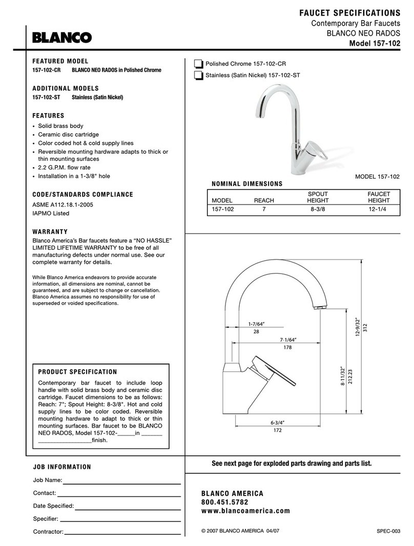 Blanco Neo Rados 157-102 User manual Blanco Neo Rados 157-102 User manual