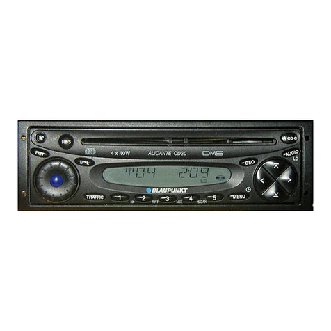 Blaupunkt ALICANTE CD30 User manual Blaupunkt ALICANTE CD30 User manual