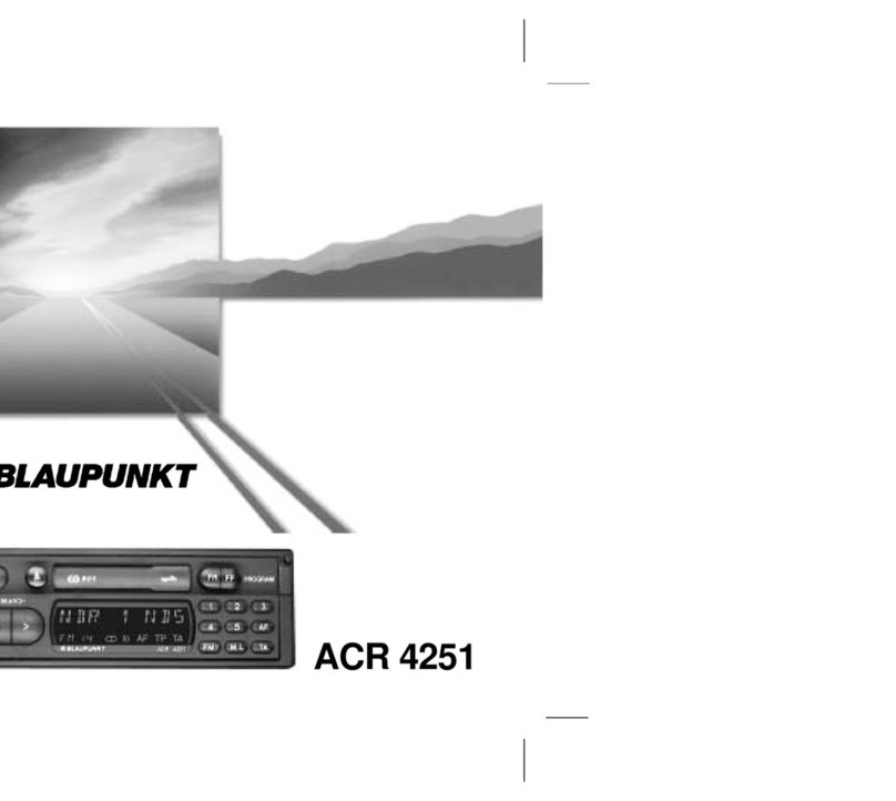 Blaupunkt ACR 4251 User manual
