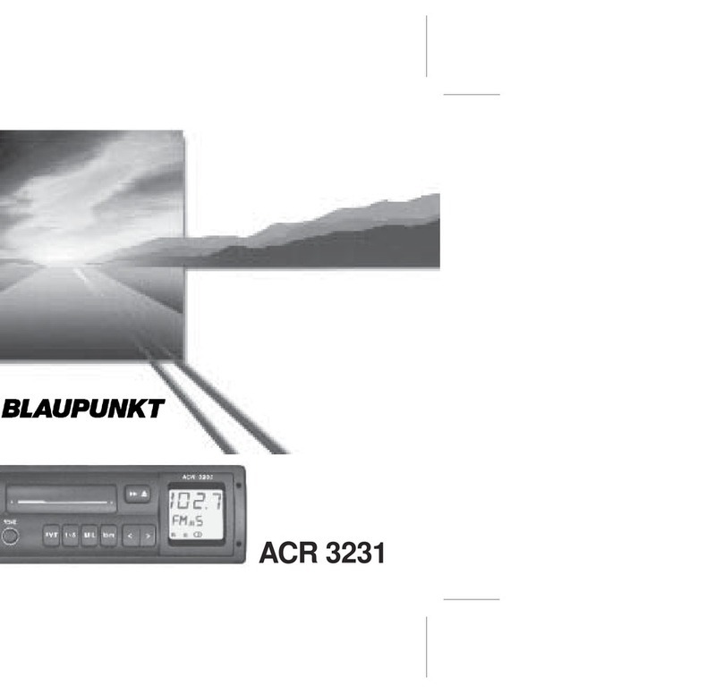 Blaupunkt ACR 3231 User manual