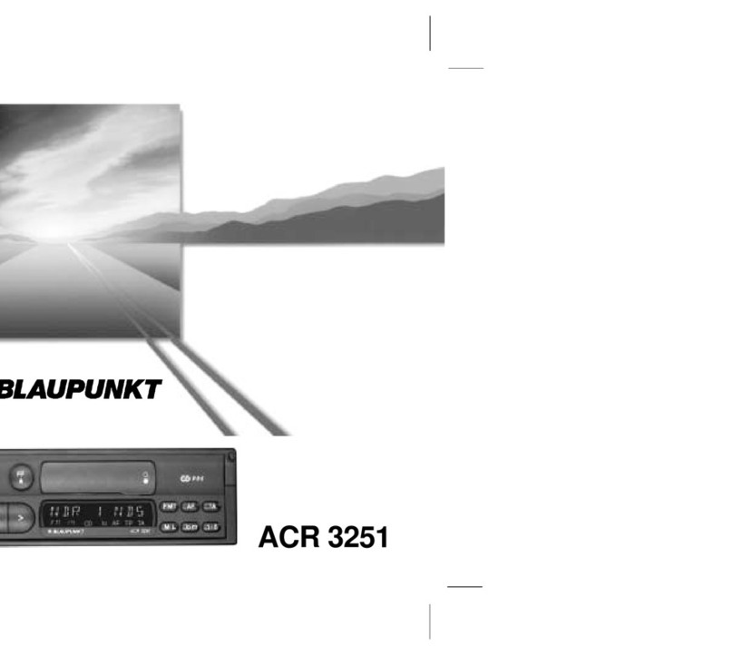 Blaupunkt ACR 3251 User manual