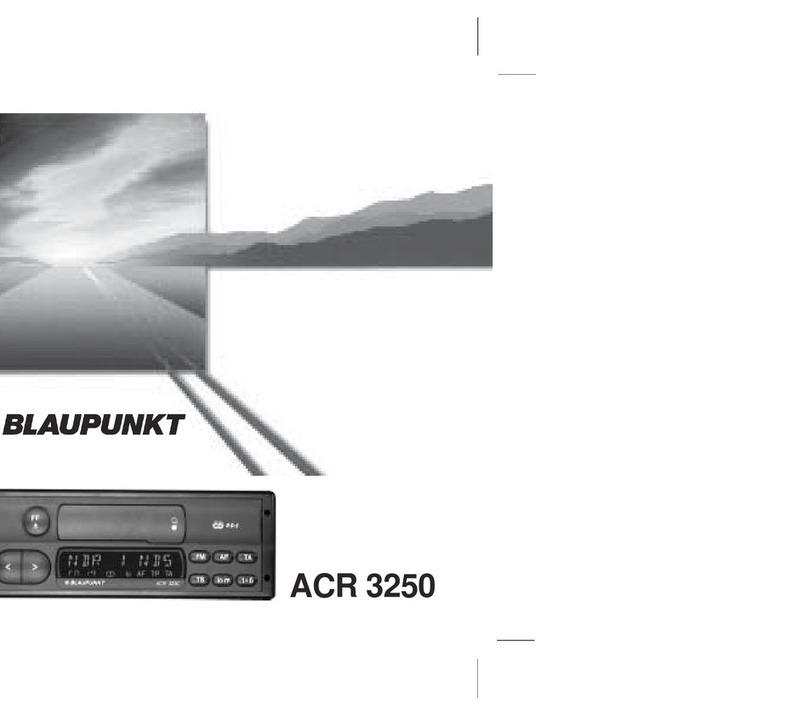 Blaupunkt ACR 3250 operating instructions