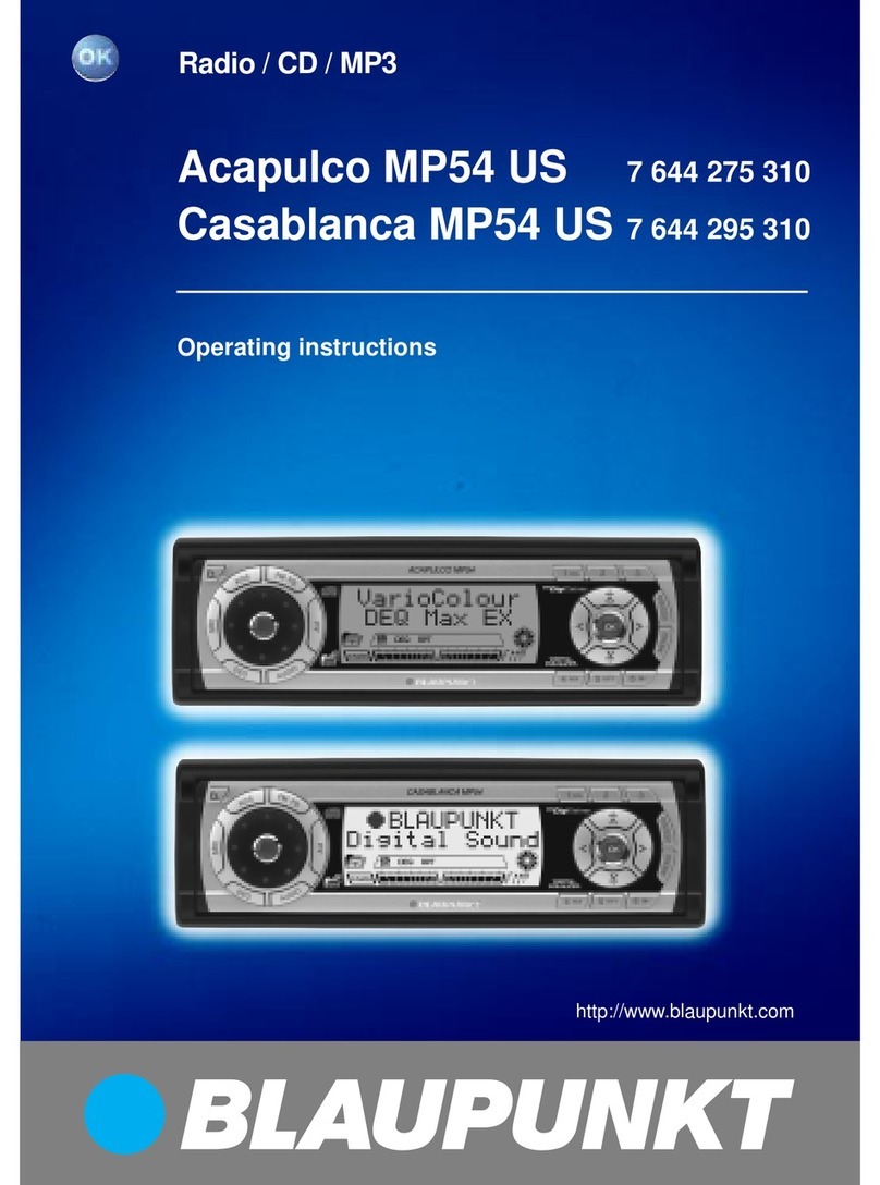 Blaupunkt Acapulco MP54 US User manual