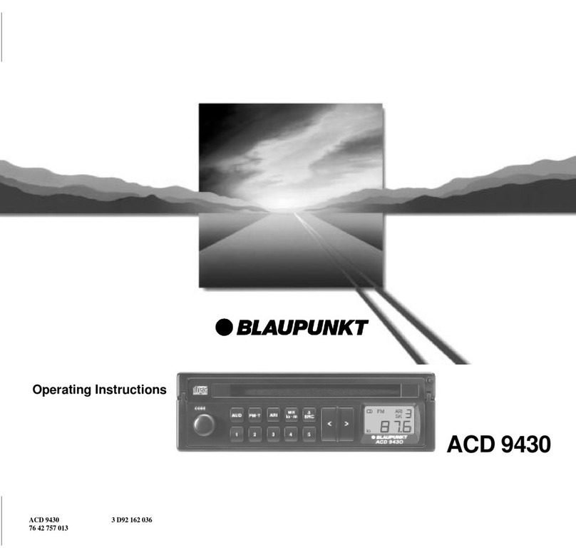 Blaupunkt ACD 9430 operating instructions