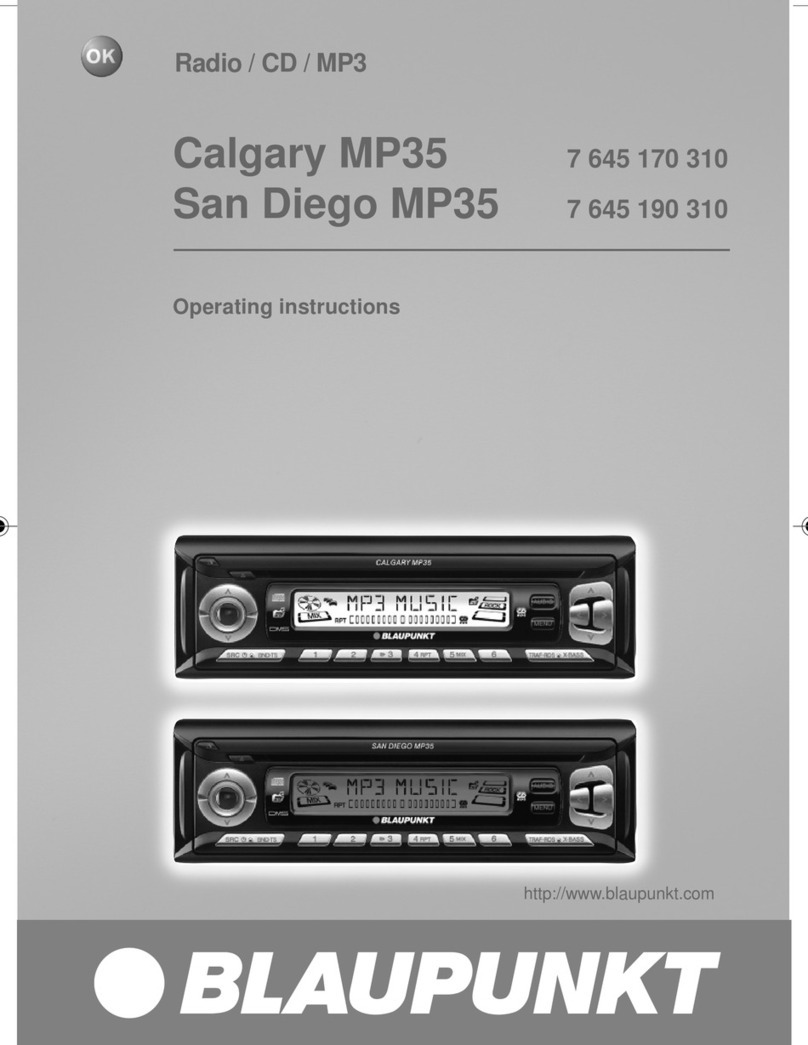 Blaupunkt 7 645 170 310 User manual