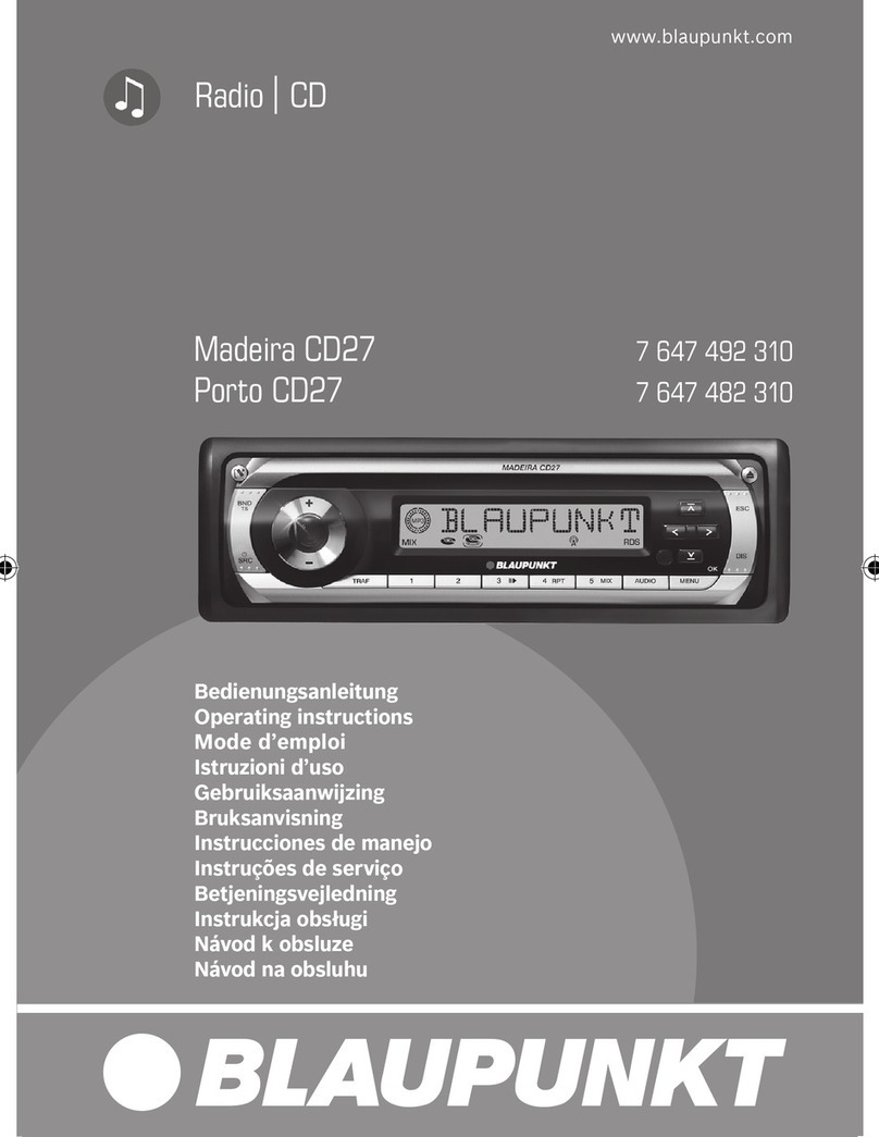 Blaupunkt 7 647 482 310 User manual