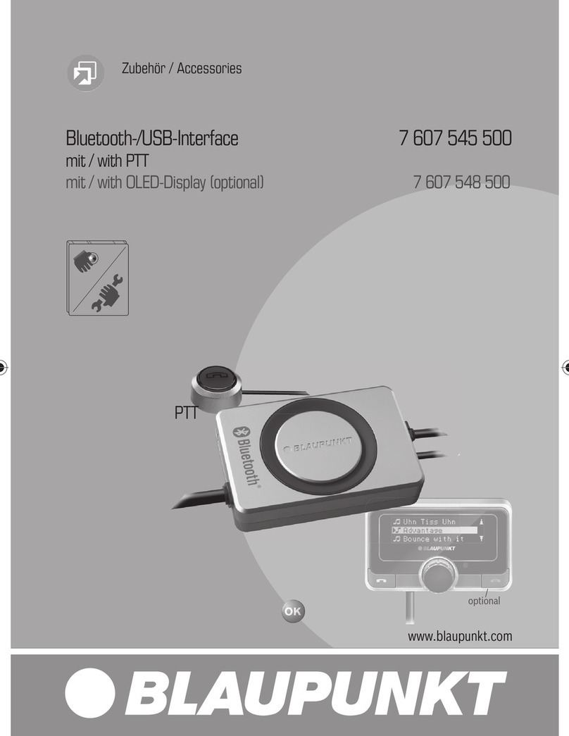 Blaupunkt 7 607 548 500 User manual Blaupunkt 7 607 548 500 User manual