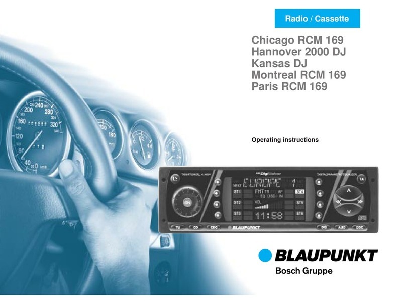Blaupunkt Hannover 2000 DJ operating instructions