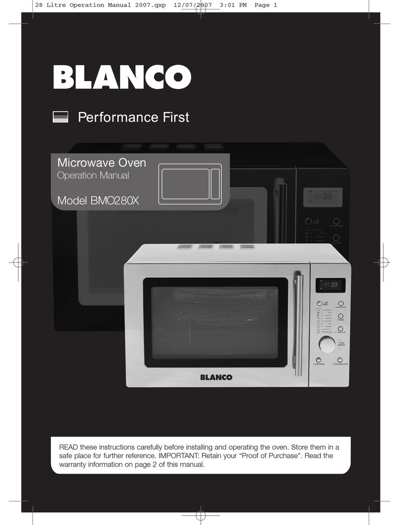 Blanco BMO280X Operation manual