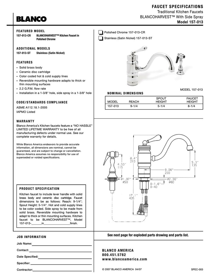 Blanco BlancoHarvest 157-013 User manual