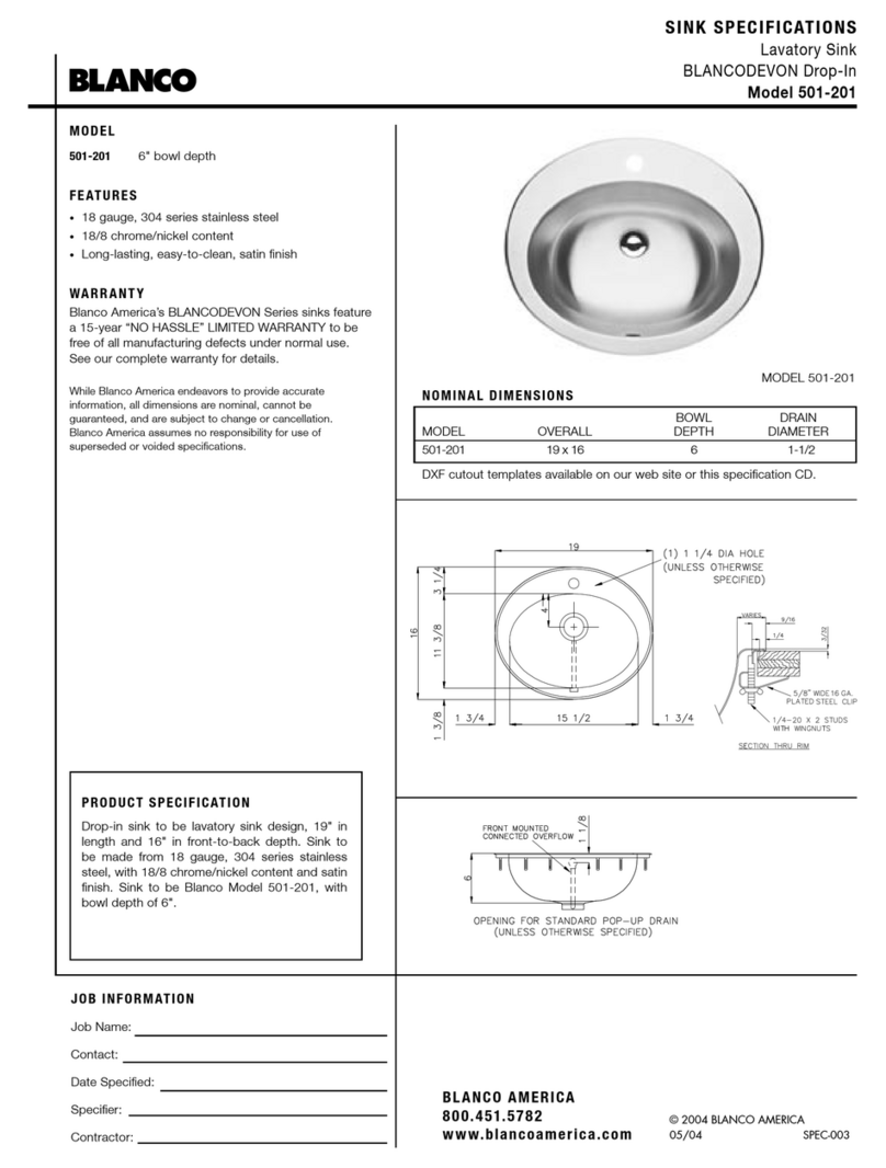 Blanco BlancoDevon 501-201 User manual Blanco BlancoDevon 501-201 User manual