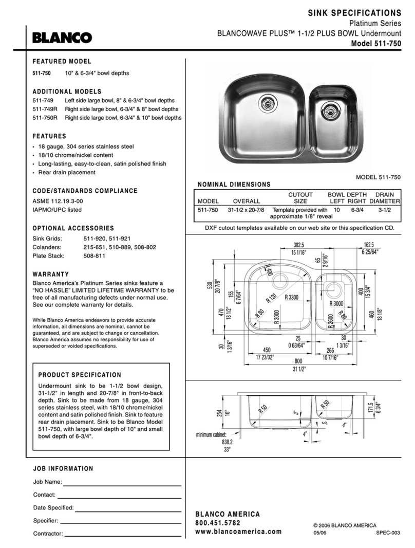 Blanco BlancoWave Plus 511-750 User manual Blanco BlancoWave Plus 511-750 User manual