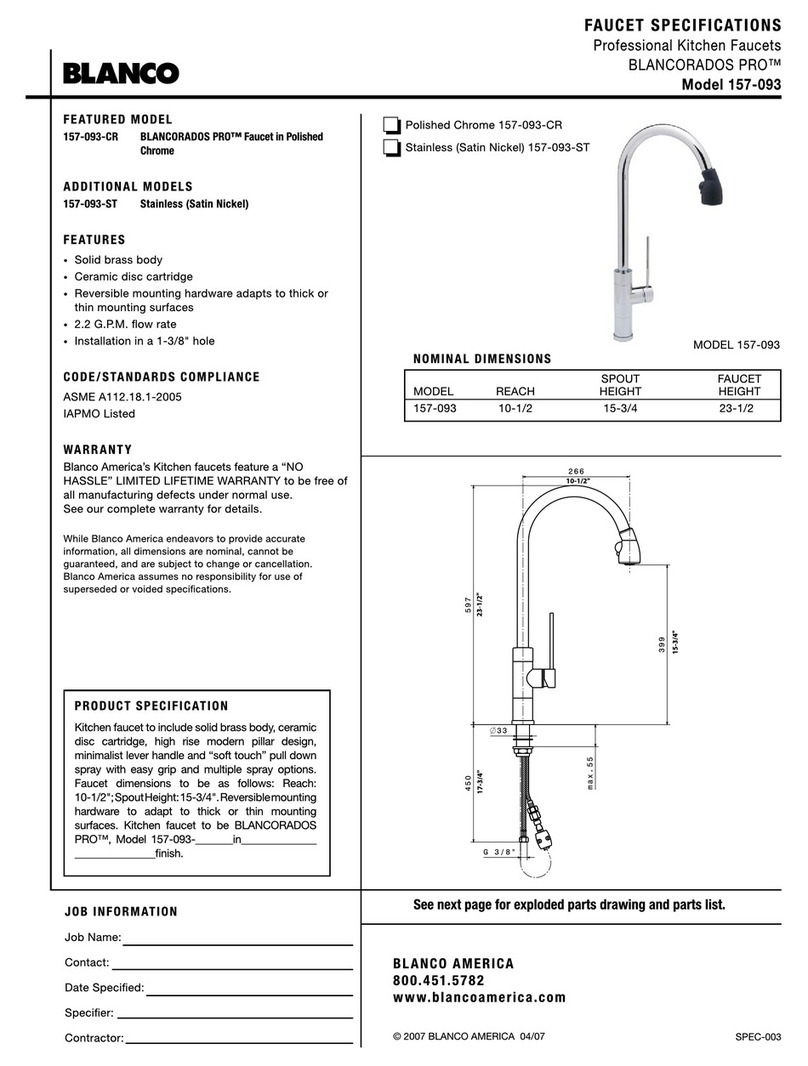 Blanco BlancoRados 157-093 User manual