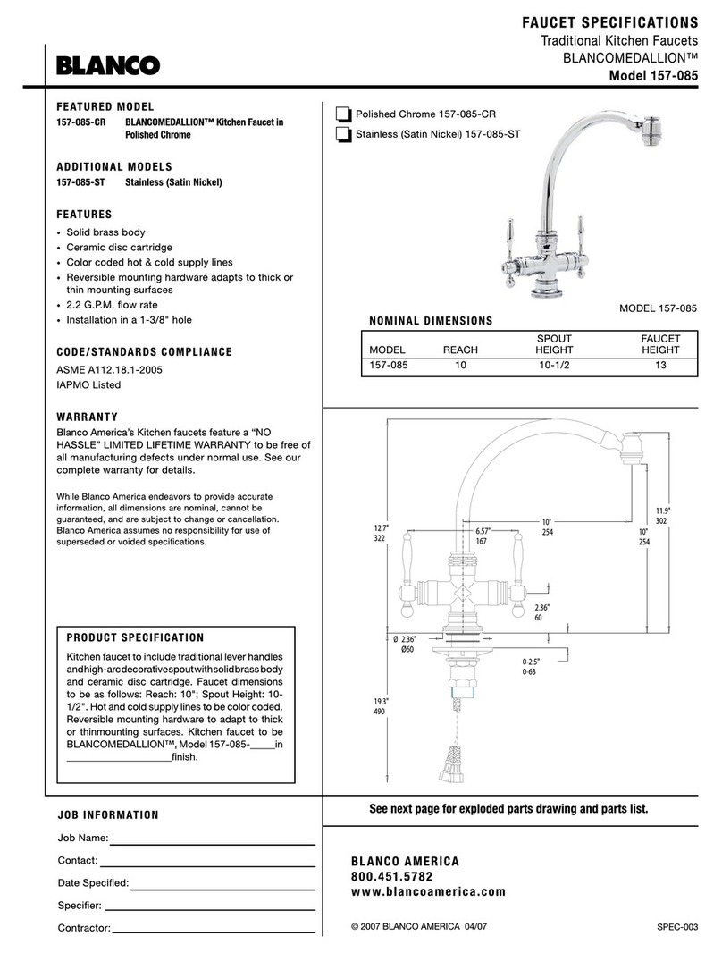 Blanco BlancoMedallian 157-085 User manual