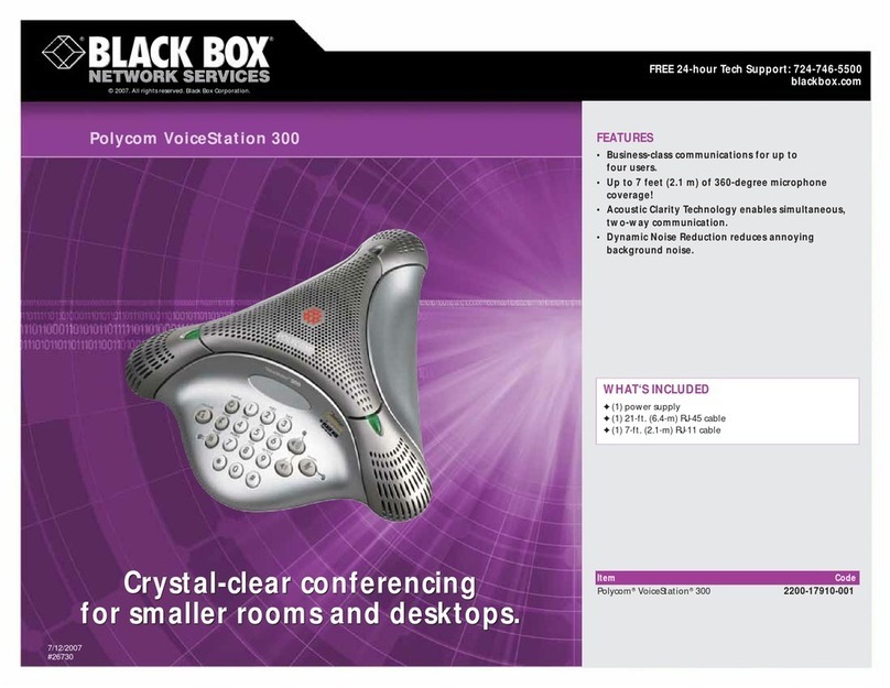 Black Box Polycom VoiceStation 300 Features