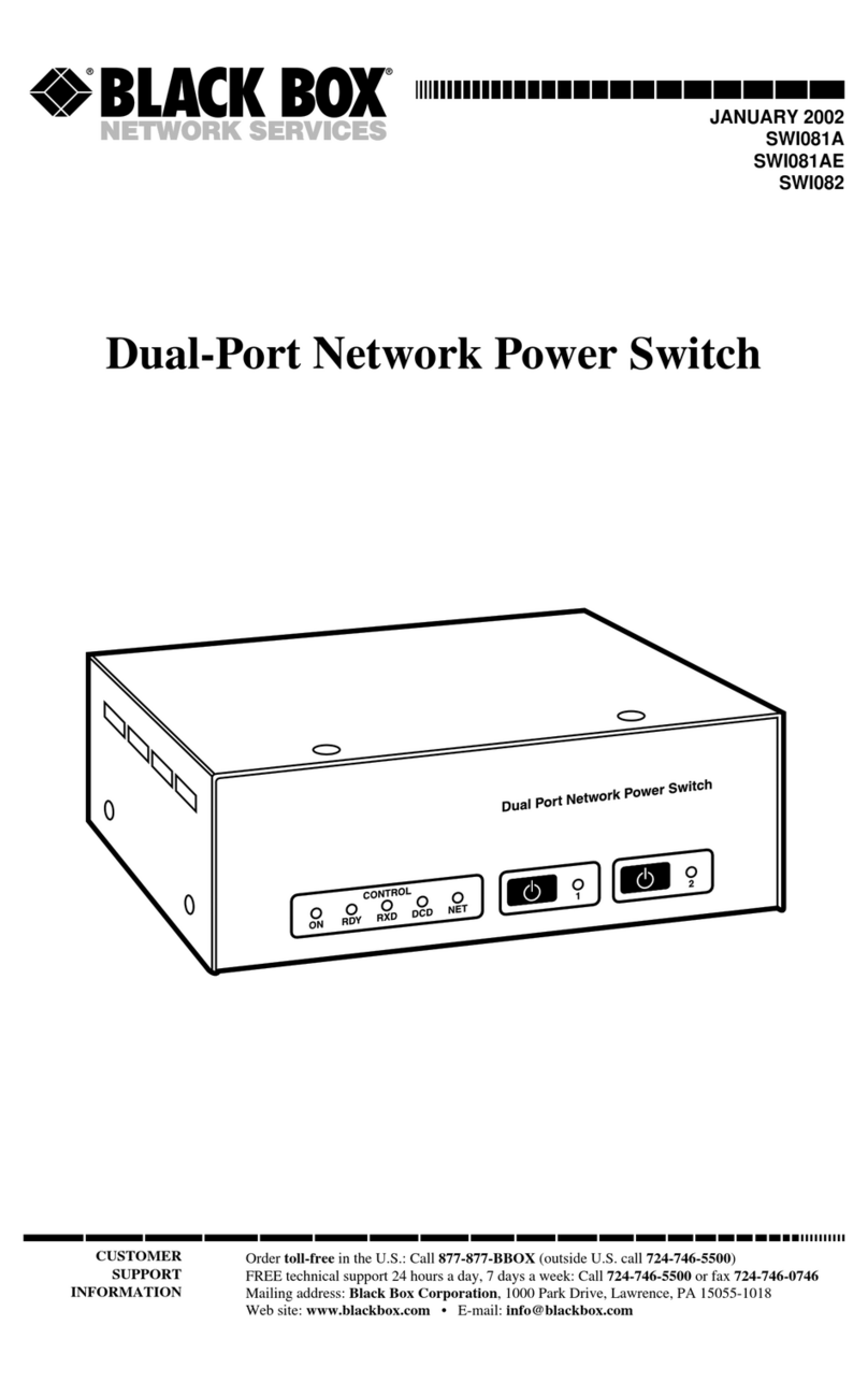 Black Box SWI081A User manual