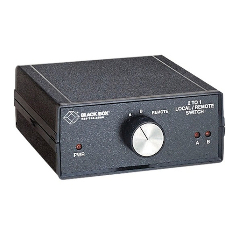 Black Box SW980A user manual