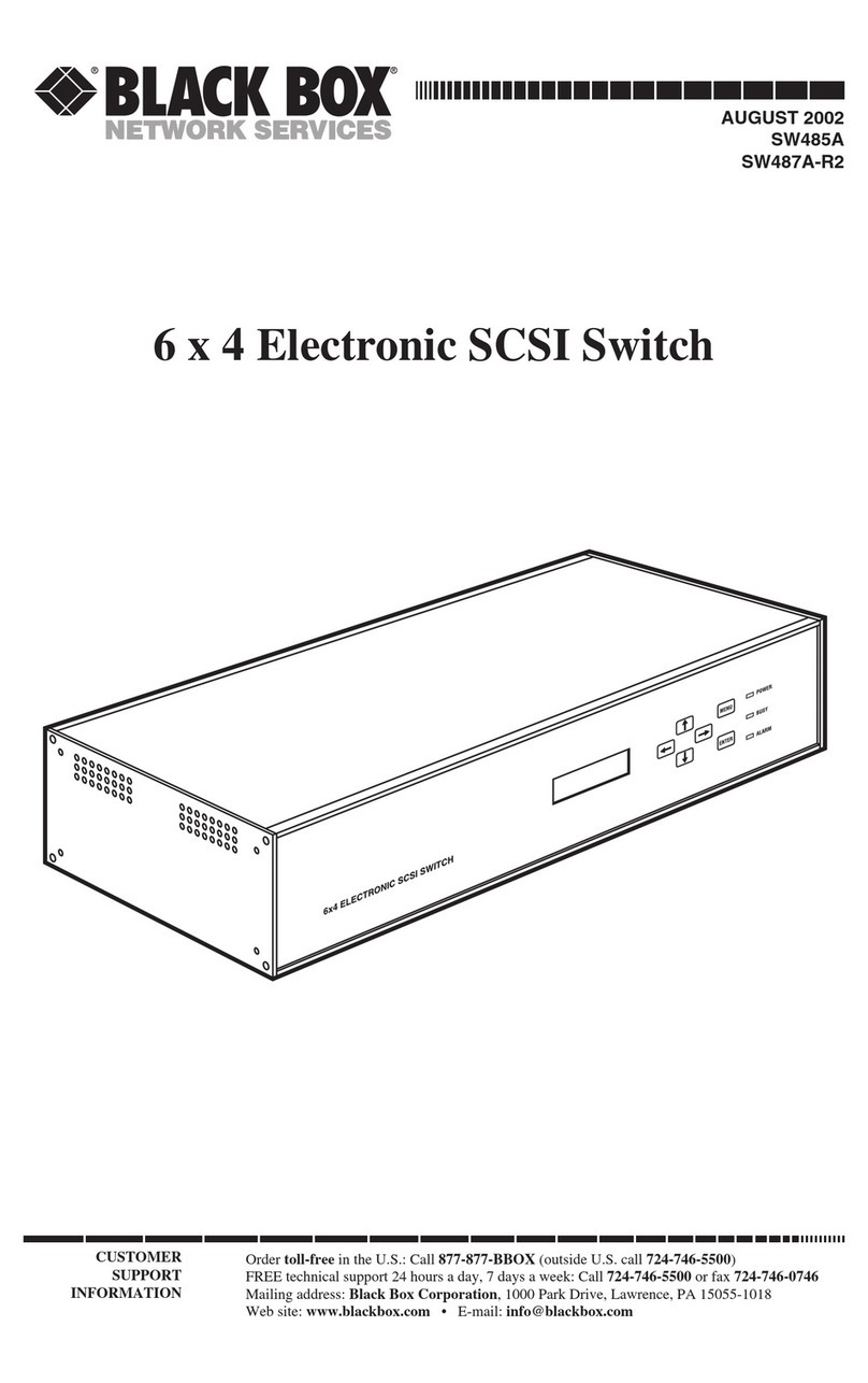 Black Box SW487A-R2 User manual