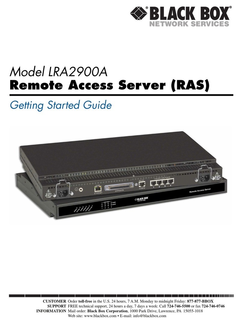 Black Box LRA2900A Getting started guide